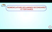 Terminale - Chimie : Nomenclature des amines 2/3