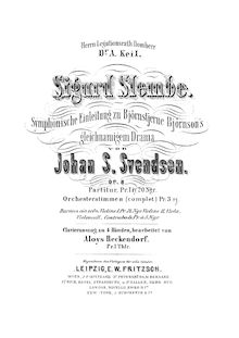 Partition complète, Sigurd Slembe, Op.8, Svendsen, Johan