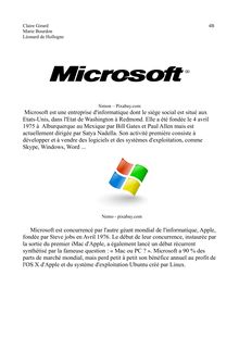 Microsoft par Marie, Claire et Léonard