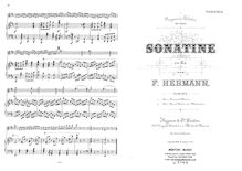 Partition complète et parties, Sonatine, Op.28 No.2, D minor