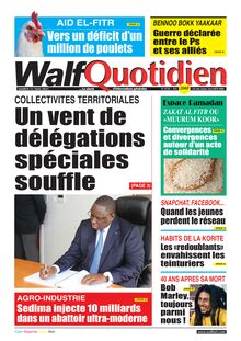Walf Quotidien n°8738 - du mardi 11 mai 2021