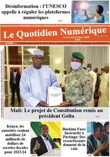 Le Quotidien Numérique d’Afrique N° 2143 - du mercredi 1er mars 2023