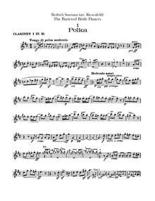 Partition clarinette 1, 2 (B♭), pour Bartered Bride, Prodaná nevěsta / Die Verkaufte Braut