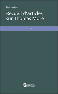 Recueil d articles sur Thomas More