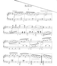 Partition complète, Reflexe, Op.76, Reflexe, 6 Waltzes for Piano