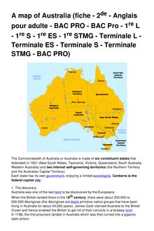 A map of Australia