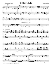 Partition complète, Piano Prelude No.6, Harrington, Jeffrey Michael