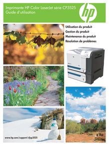 Guide de l utilisateur - Imprimantes HP  Color LaserJet CP3525