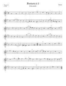 Partition ténor viole de gambe 2 (octave aigu clef), chansons pour 3 violes de gambe