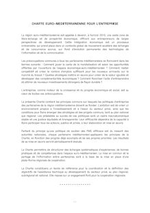 Charte Euro-Méditeranéenne pour l Entreprise - Texte final FR