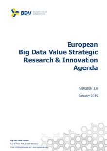 European Big Data Value Strategic Research & Innovation Agenda (Big data value association)