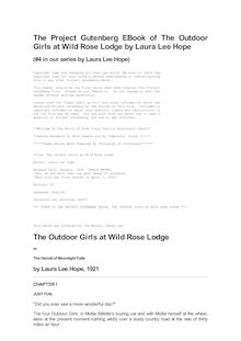 The Outdoor Girls at Wild Rose Lodge - Or, the hermit of Moonlight falls