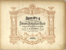 Partition complète,  No.1, Overture, C major, Bach, Johann Sebastian par Johann Sebastian Bach