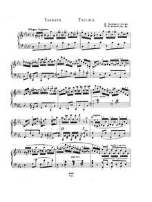 Partition complète, Toccata, Op.38, Bennett, William Sterndale
