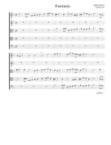 Partition Fantasia, VdGS No.10 - partition complète (Tr Tr T T B), fantaisies pour violes de gambe