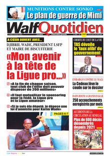 Walf Quotidien n°9082 - du lundi 4 juillet 2022