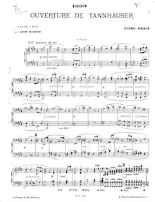 Partition Piano 2, Tannhäuser, Tannhäuser und der Sängerkrieg auf Wartburg