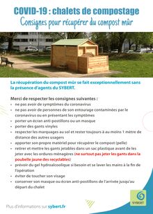Covid-19 : consignes compost Chalets SYBERT