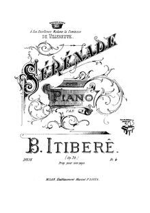 Partition Complete partition de piano, Sérénade pour piano, Op.34