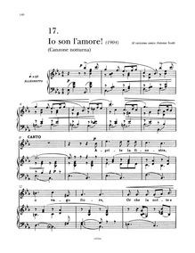 Partition complète, Io son l amore!, Tosti, Francesco Paolo
