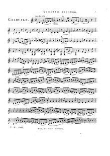 Partition violons II, Sperate en Deo, Sperate in Deo omnis congregation populi ; Graduale de tempore