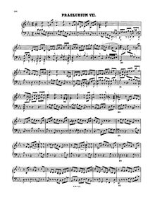 Partition Prelude et Fugue No.7 en E♭ major, BWV 876, Das wohltemperierte Klavier II