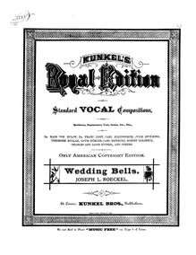 Partition complète, Wedding Bells, Hochzeitsglocken, G major, Röckel, Joseph Leopold