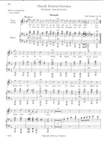 Partition complète, église festival overture, Op.31, F Major, Nicolai, Otto