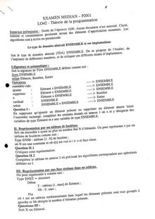 Théorie de la programmation - TDA et structures de données 2001 Génie Informatique Université de Technologie de Belfort Montbéliard