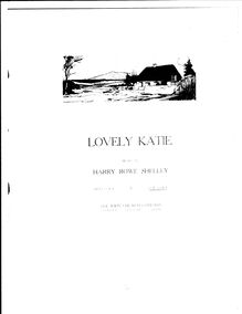 Partition complète (Low voix), Lovely Katie, An Irish Ballad par Harry Rowe Shelley