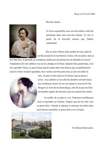 Lettre de Balzac à Mme Hanska par Anna et Joane