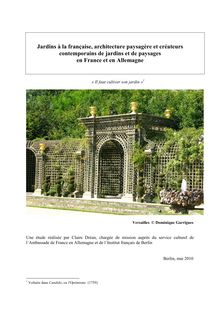 Téléchargez l étude - Jardins à la française, architecture ...