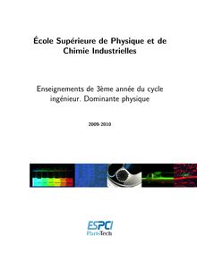 École Supérieure de Physique et de Chimie Industrielles ...