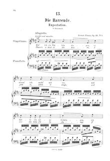 Partition complète, 6 Gesänge, Op.35, Franz, Robert
