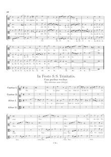 Partition complète, Duo Seraphim clamabant, In Festo S.S. TrinitatisIn Festo Sancti Michaelis et Angelorum