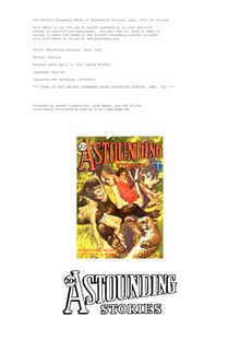 Astounding Stories, June, 1931