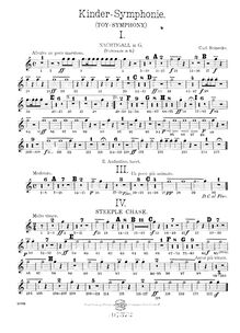 Partition Nightingale, Kinder-Sinfonie, Op.239, Toy Symphony, Reinecke, Carl