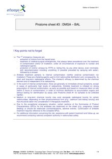 Piratome sheet 3 : DMSA – BAL 26/01/2012