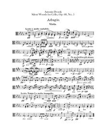 Partition altos, From pour Bohemian Forest, Ze Šumavy, Dvořák, Antonín