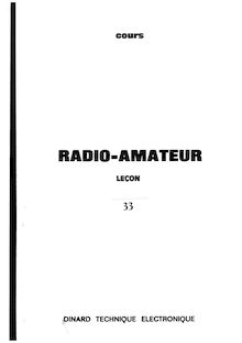 Dinard Technique Electronique - Cours radioamateur Lecon 33