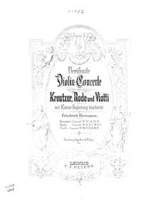 Partition de piano, violon Concerto No.20, D major, Viotti, Giovanni Battista