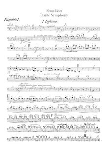 Partition basson 1, 2, Dante Symphony, Eine Symphonie zu Dante’s Divina Commedia / A Symphony to Dante’s Divine Comedy