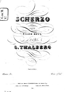Partition complète, Scherzo, op.31, Scherzo (C-sharp minor), Thalberg, Sigismond