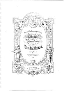Partition complète, 8 Romances, Op.22, Kirchner, Theodor