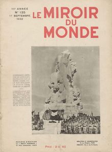 LE MIROIR DU MONDE  N°133 du 17 septembre 1932