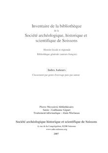 Société archéologique, historique et scientifique de Soissons