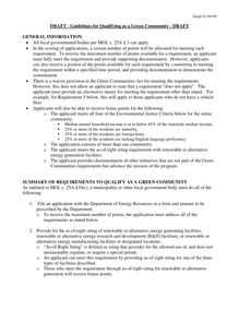 GC Requirements - Public Comment Document FINAL 010909