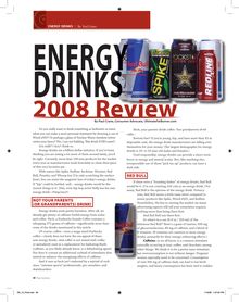 2008 Energy Drinks Review - NOT YOUR PARENTS OR GRANDPARENTS DRINK ...