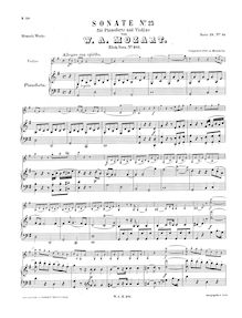 Partition de piano, violon Sonata, Violin Sonata No.18
