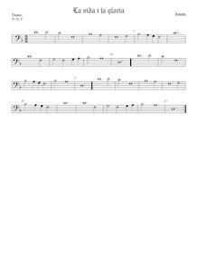Partition ténor viole de gambe (basse clef), chansons pour 3 violes de gambe